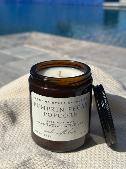 Shooting Stars Candle Co.. Pumpkin Pecan Popcorn. $11.0