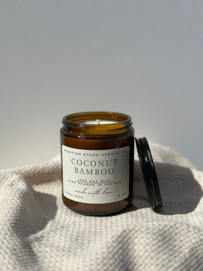 Shooting Stars Candle Co.. Coconut Bamboo. $11.0